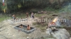 Hot stone bath at Rolep, Sikkim